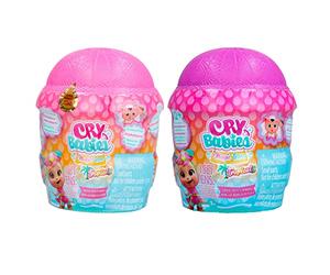 Cry Babies Magic Tears Tropical Beach Babies Pack | 2 bambole a sorpresa da collezione che piangono lacrime vere con Swimsui e 14 accessori - Giocattoli per ragazze e ragazzi +3 anni