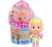 Cry Babies Magic Tears Tropical Shiny Shells Sandy | Bambole collezionabili che piangono Lacrime Schiumose e hanno 8 Accessori - Gioco per Bambine e Bambini +3 Anni