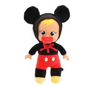 Cry Babies Piccole Cuddles Disney Topolino, Bambola Bambola Bambino Morbida Tiny Cuddles Ispirata a Mickey Disney, Piange Lacrime Reali, Set per Ragazze e Ragazzi 18+ Mesi