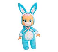 Cry Babies Tiny Cuddles Bunnies Brooks - Bambola bambino da 22,9 cm, piangono delle vere lacrime, pigiama a tema coniglio blu