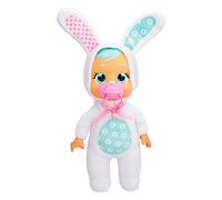 Cry Babies Tiny Cuddles Bunnies Honey - Bambola da 22,9 cm, piange lacrime vere, pigiama a tema coniglietto bianco