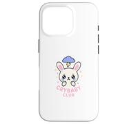 Crybaby Club Kawaii Sad Bunny Pastello Custodia per iPhone 16 Pro