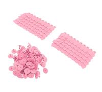 Cryfokt 100 Set di Etichette Auricolari in Plastica per Bestiame, Bovini, Ovini, Suini, con Spille, Etichette Identificative per Animali Resistenti Sbiadimento, Ad Alta visibilità, per la Gestione