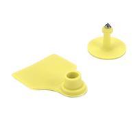 Cryfokt 100 Set di Etichette Auricolari in Plastica per Bestiame, Bovini, Ovini, Suini, con Spille, Etichette Identificative per Animali Resistenti Sbiadimento, Ad Alta visibilità, per la Gestione