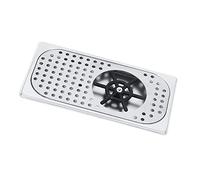 Cryfokt 13 X 7,1 X 2,8 Pollici più Detergente per la Rondella per la Ristorante per Caffetteria, Drenaggio e Gocciolamento, Diametro di 114 Mm di Diametro 201 Bar in Acciaio