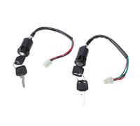 Cryfokt 2 Pack 4 Pin Ignition Key Switch Set Durable Electric Starter for