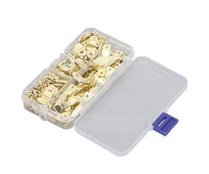 Cryfokt 251 Pezzi Ganci per Cornici Ad Anello a D, Robusto Set di Hardware per Appendere per Dipingere Cornici per Foto, Facile Installazione per Pannelli di Visualizzazione di Opere D'Arte, Metallo