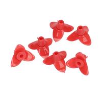 Cryfokt 30 Set di Accessori per Fiori di Ricambio per Mangiatoia per Uccelli in Plastica Durevole, Ecologici, Ampiamente Utilizzati nel Cortile del Giardino, Attirano Gli Uccelli (Rosso)