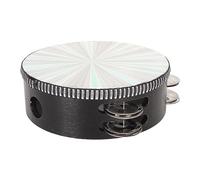 Cryfokt 6 Inch Tambourines Elegant Double Row Design Hand Held for Parties