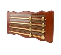 Cryfokt Accessori del Club del Tabellone Segnapunti del Biliardo del Materiale di Legno Ad Alta densità Custode del Punteggio di 4 Corsie per Le Partite Competitive