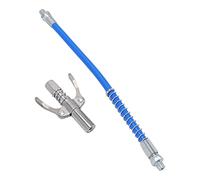 Cryfokt Accoppiatore per Utensile per Grasso A Doppia Chiusura Ad Alta Pressione A Prova di Perdite per Accoppiatore per Iniettore di Grasso, Ugello per Iniettore di Olio, Tubo da 12" G1/8 per