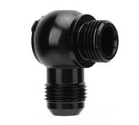 Cryfokt Adattatore Banjo Versatile AN-10 a 1/2" NPT per il Controllo del Flusso del fluido. Raccordo Banjo in Lega di Alluminio Nero per Idraulici