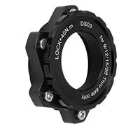 Cryfokt Adattatore del Freno a Fetta, Accessori per Biciclette per 6 Bloccanti a Base di Blocco Centrale di Blocco di Bolzen -Tear Anti Deformazione per Il Attraverso l'asse (Black)