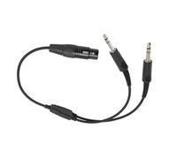 Cryfokt Adattatore per Cuffie da 5 Pin XLR a GA Cavo Schermato XLR a GA Adattatore per Cuffie per Aviazione a Doppia Spina Plug and Play Portatile da Maschio a Femmina per per Aviazione