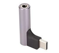 Cryfokt Adattatore per Cuffie da Tipo C a 3,5 Mm Supporto Chip DAC Ad Alta fedeltà 32 Bit 384 KHz per Telefoni e Tablet Lega di Alluminio (GREY)