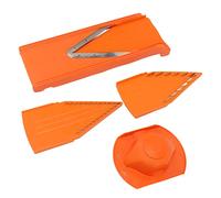 Cryfokt Affettatrice Mandolina V-Knife Affettatrice Manuale per Verdure con Protezione per le Mani Lama in Acciaio Inossidabile Base in Plastica ABS Addensata Essenziale per Frutta e Verdura