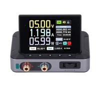 Cryfokt Alimentatore CC Programmabile Commutazione Variabile, Regolabile Uscita 0-30 V 0-5 A 0-150 W con Schermo IPS HD da 2,8 Pollici, Ingresso CC PD QC, Sicurezza Multipla per