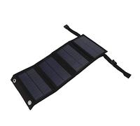 Cryfokt Alimentatore Portatile da Esterno Portatile con Pannello Solare USB Pieghevole da 20 W per Campeggio 17 X 10,5 X 1,5 Cm