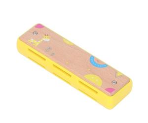 Cryfokt Armonica per Bambini, Strumento Musicale Giocattolo, Espandi gli Orizzonti Musicali Armonica per Bambini, Compagna di Viaggio Ideale per, Legno di Faggio Premium (YELLOW)