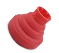 Cryfokt Attacco per Diffusore per Asciugacapelli Leggero in Silicone Pieghevole per Salone di Casa e Viaggi - Diffusore per Asciugacapelli per Capelli Ricci Ad Asciugatura Rapida (rosso)