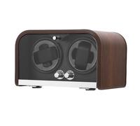 Cryfokt Avvolgitore Automatico per Doppio Orologio, Vassoio Organizer per Gioielli Silenzioso da 10 DB con Manopole a Doppio Controllo con Luce LED, Cuscini per Orologio Regolabili,