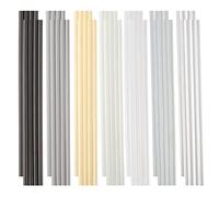 Cryfokt Bacchette per Saldatura in Plastica, Kit di Riparazione in Plastica, Bastoncini per Saldatura in con 56 Pezzi 7 Tipi PP, PU, ABS, PE, TPO, PA, PC, Ideali per Paraurti Auto, Kayak,