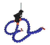 Cryfokt Base Fissa per Saldatura in Lega di Alluminio con 3 Morsetti Manuali Flessibili per Stazioni di Saldatura, Hobbisti e Appassionati di Elettronica, Set Completo di Strumenti