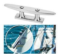 Cryfokt Bitta di Base in Corda Marina in Acciaio Inossidabile Parte di Barca Resistente alla Corrosione per Ambienti Marini Severi (4 Pollici (ID 102 mm, Spessore 3,8 mm))