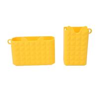 Cryfokt Borsa da Spiaggia Multiuso Porta Cellulare Borsa Portaoggetti in Silicone Prestazioni Superiori Leggera Comoda da Trasportare Disponibile in più Colori per i Vacanzieri in Spiaggia (YELLOW)