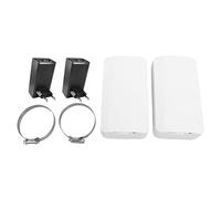 Cryfokt Bridge Wireless 2.4G 300Mbps Punto a Punto, Kit WiFi Esterno IP65 | Esterni 500 M a Lungo Raggio, 24 V POE, 12-24 V CC, Materiale ABS, per Ascensore/telecamera/punto di Accesso