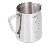 Cryfokt Brocca per Schiumare il Latte, Moderna Macchina per Schiuma in Acciaio Inossidabile per Casa e Bar, da 6,1 Once a 8,9 Once (Con scala 550ML)