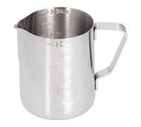 Cryfokt Brocca per Schiumare il Latte, Moderna Macchina per Schiuma in Acciaio Inossidabile per Casa e Bar, da 6,1 Once a 8,9 Once (Con scala 350ML)