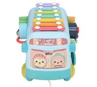 Cryfokt Bus Musicale Dell'alfabeto con Mini Xilofono a Perline, Riconoscimento dei Colori Ed Esercizi Pratici, Esperienza di Gioco Reale per Bambini, Tecnologia Lucida e (Green)