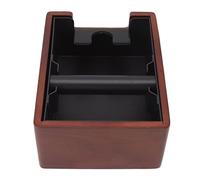 Cryfokt Bussola per caffè in Legno Design Integrato Premium per Bar di Casa, Secchio per Fondi di caffè Durevole con Asta Antiscivolo e Poggiapiedi Antiscivolo per 8,3x6,3 Pollici