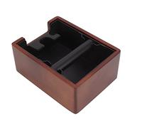 Cryfokt Busta per caffè Integrata con Ferro Ispessito, Scatola per Fondi di caffè in Legno Rimovibile per, Pattumiera per Rifiuti di Macinatura del con Riduzione del Rumore 8,3x6,3 Pollici