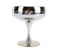 Cryfokt Calice da Gelato in Acciaio Inossidabile Dal Design Elegante con Piede Alto per Servire Dessert e Bevande per Feste, 200 Ml