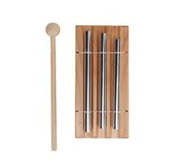 Cryfokt Campanelli Eolici a Tre Toni Affascinanti Strumenti a Percussione Orff per il Relax e Sussidi Didattici Colore Legno Argento 6,7 X 3,1 X 1,2 Pollici