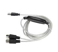 Cryfokt Cavo Midi, Cavo Midi a USB Anticorrosione, Antiossidazione, Alimentazione USB, Driver Integrato per Il Collegamento di Strumenti Musicali Elettronici