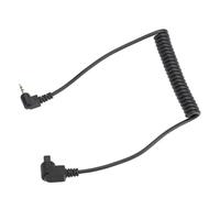 Cryfokt Cavo Telecomando Fotocamera Cavo Otturatore Fotocamera da 2,5 Mm Connessione Stabile Dimensioni Leggere per 5D3 30D Plastica Nera
