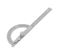 Cryfokt Cercatore del Righello Angolare del Goniometro Ad Alta Precisione in Acciaio Inossidabile per Ingegneria, Progettazione Architettonica, Artigiani (80x120mm Gamma da 0 a 8 cm)