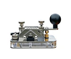 Cryfokt Chiave di Pratica del Codice Morse Sequenza Regolabile Chiave a Paletta Portatile per Principianti del Telegrafo a Onde Corte Facile da Usare