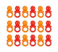 Cryfokt Ciuccio in Acrilico da 100 Pezzi Giocattolo per Battesimo del Bambino Trasparente e Lucido, Colore Ricco per Calmare le Emozioni dei Bambini (miscela di colori solidi)