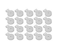 Cryfokt Clip per Tessuto Ombreggiante Clip di Fissaggio per Rete Parasole Resistente da 20 Pezzi per Serre e Tende da Esterno Materiale PE Bianco 4,1 Pollici