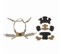 Cryfokt Comodo Kit di Imbottitura del di Sospensione della Cinghia Sottogola del Casco per Casco Wendy Fast MICH, Materiale in Spugna di Nylon (Spugna di fango e sospensione)