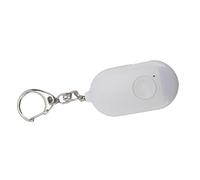 Cryfokt Compact Alarm Keychain with 130dB LED Light (WHITE) | Impermeabile, strumento di autodifesa, luce ad alta intensità