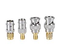 Cryfokt Connettore da SMA a BNC, Connettore Coassiale, 1000 Volte l'aspettativa di Vita 4pcs per Dispositivi LAN Wireless Wi-Fi Antenne Esterne Cavi Coassiali Antenne
