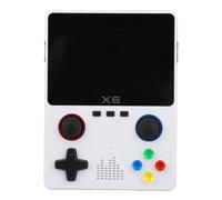 Cryfokt Console di Gioco retrò Portatile HD Dual Rocker Potente Emulatore di Supporto Chip Giochi per Adulti con Scheda di Memoria 32G per Un'esperienza di Gioco Piacevole per gli Occhi (WHITE)