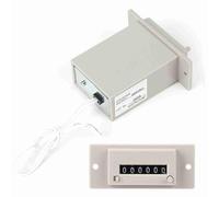 Cryfokt Contatore Elettronico CA/CC a 6 Cifre con Conteggio Accurato per L'industria dei Macchinari Strumento di Misurazione Rapido e Accurato per gli Operatori Chimici Bianco