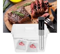 Cryfokt Contenitore da 11l Sous Durevole con Coperchio, Contenitore Sous Vide, con Segni di Calibrazione Che per la Casa