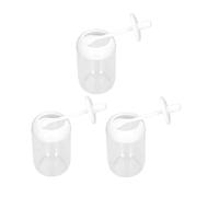 Cryfokt Contenitore Trasparente per Spezie con Coperchio a Cucchiaio 3PCS | ABS resistente, facile da pulire, ampiamente utilizzato nelle cucine, perfetto per conservare le spezie